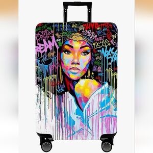Large Suitcase Cover Graffiti Art Design